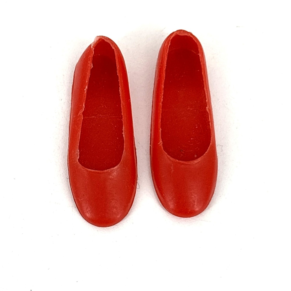Barbie Doll Skooter Shoes Ballet Flats Original Genuine Japan Stamp 1960s